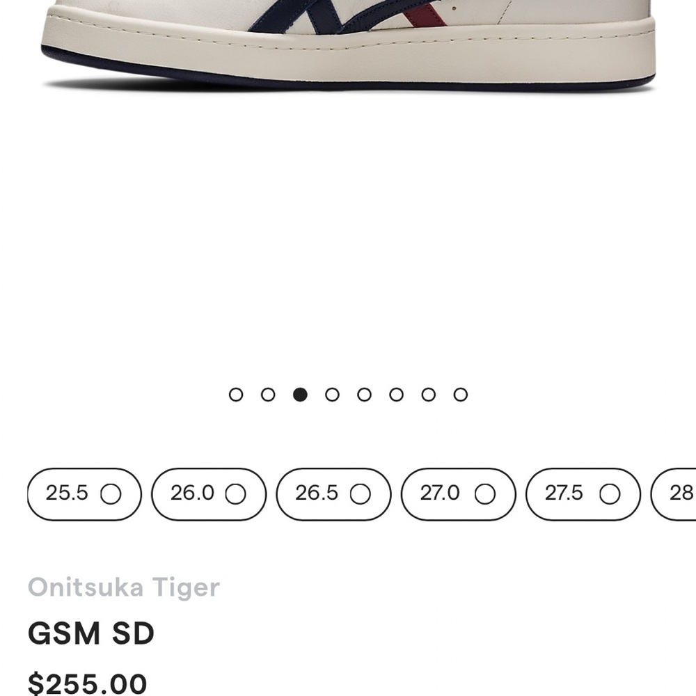 Onitsuka Tiger by Asics Men's GSM SD Sneakers - Cream and Navy